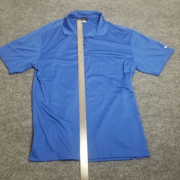 Nike Golf Polo Shirt Men's XL Blue Fit Dry Short Sleeve Swoosh Logo - Picture 8 of 9